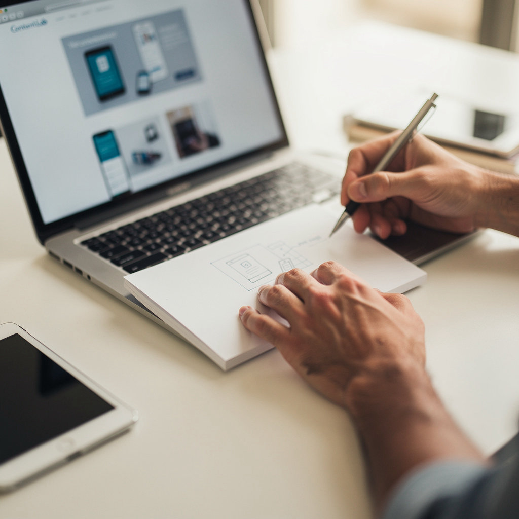 The ContentLab San Diego web design process in action, showcasing our professional workflow for San Diego businesses